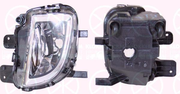 Front Fog Light, GTD/GTI, H8, without bulb holder, Left Front, 5K0 941 699C (VW), 5K0941699E (VW)