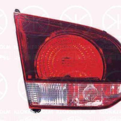 Tail Light Assembly, Hella-type, without bulb holder, Smoke Grey, Left, Inner Section, 5K0 945 093K (VW), 5K0 945 093AA (VW)