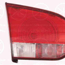 Tail Light Assembly, Hella-type, without bulb holder, Left, Inner Section, 5K0 945 093AB (VW), 5K0 945 093F (VW)