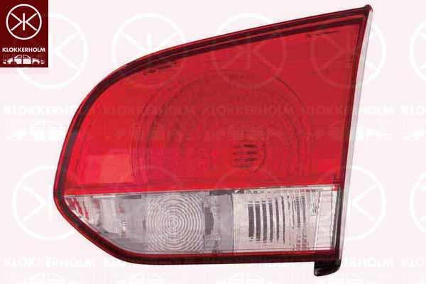 Tail Light Assembly, Hella-type, without bulb holder, Right, Inner Section, 5K0 945 094AB (VW), 5K0 945 094F (VW)