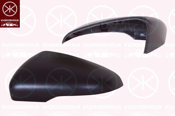 Housing, exterior mirror, black, Left, Upper section, 5K0 857 537A (VW), 5K0857537A9B9 (VW), 6R0 857 537A (VW), 6R0 857 537A 9B9 (VW)