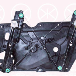 Window Regulator, 2/4-drs, OE-type, without electric motor, Electric, Left Front, with bolted-on plate, 5K0 837 461B (VW), 5K0 837 461C (VW), 5K0 837 461D (VW)