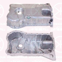 Oil Sump, Aluminium, with bore for oil-level sensor, 021 103 603N (VW), 021 103 603N (AUDI), 021103601L (VW), 021103601L (AUDI), 021103603N (SKODA)