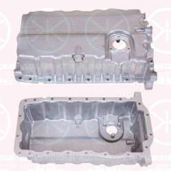 Oil Sump, Aluminium, with bore for oil-level sensor, 038 103 601 AK (VW), 038 103 601 AK (SEAT), 038 103 603 AG (VW), 038 103 603AG (AUDI), 038103601AK (SKODA), 038103601AK (AUDI), 038103603AG (SKODA), 038103603AG (SEAT)