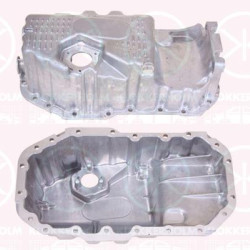 Oil Sump, Aluminium, with bore for oil-level sensor, 03C 103 603L (VW), 03C 103 603T (VW), 03C 103 603T (AUDI), 03C 103 603TA (VW), 03C103603T (SKODA), 03C103603TA (VW), 03C103603TA (AUDI), 3C103603L (VW), 3C103603L (AUDI)