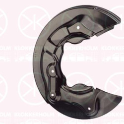 Splash Guard, brake disc, Rear Axle Left, 4 WD, for brake disc diameter [mm]: 272, Diameter 1/Diameter 2 [mm]: 320/65, 1T0615611C (VW), 1T0615611C (SKODA), 1T0615611C (SEAT)