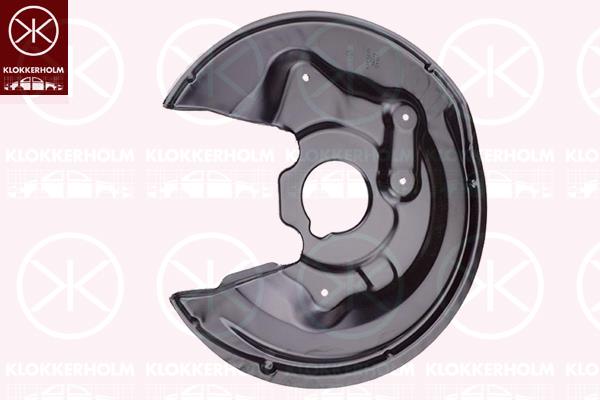 Splash Guard, brake disc, Rear Axle Left, for brake disc diameter [mm]: 310, 1Q0615611B (VW), 1Q0615611B (SKODA), 1Q0615611B (SEAT), 1Q0615611D (VW)