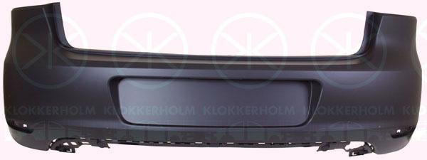 Bumper, Rear, w/primer, not for trim level: GTD,GTI, 5K6 807 421 GRU (VW)