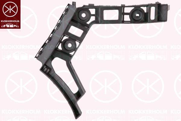 Mounting Bracket, bumper, Plastic, Left Rear, 5K6 807 393 (VW), 5K6 807 393 B (VW), 5K6 807 393 C (VW)