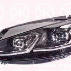 Headlight, LED, Left, with dynamic bending light, with daytime running light (LED), without LED control unit for indicators, without LED control unit for daytime running-/position ligh, without LED control unit for low beam/high beam, with motor for , 5G1 941 059 (VW), 5G1 941 077 (VAG), 5G1941077 (VW)