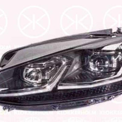 Headlight, for vehicles with adaptive front lighting, LED, Left, with dynamic bending light, with daytime running light (LED), without LED control unit for indicators, without LED control unit for daytime running-/position ligh, without LED control u, 5G1 941 081 (VW), 5G1 941 113 (VAG), 5G1941113 (VW)