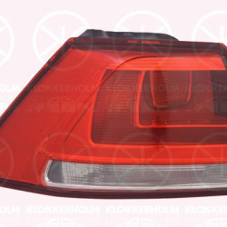 Tail Light Assembly, Left, Outer section, with bulb holder, Valeo, 5G0 945 095 (VW), 5G0 945 095M (VW), 5G0945095F (VW)