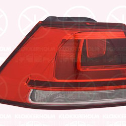 Tail Light Assembly, Left, Outer section, Housing Colour: black, with bulb holder, Valeo, 5G0 945 095B (VW), 5G0 945 095H (VW), 5G0 945 095J (VW), 5G0 945 095P (VW)