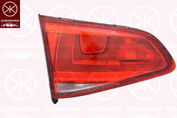 Tail Light Assembly, Right, Inner Section, with bulb holder, Valeo, 5G0 945 094AC (VW), 5G0 945 094M (VW), 5G0945094R (VW)