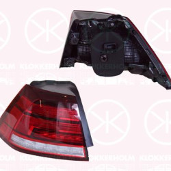 Tail Light Assembly, Left, Outer section, LED, with bulb holder, 5G0 945 095Q (VW), 5G0945095Q (VW)