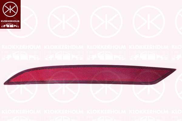 Reflector, Right Rear, Model Year from: 2018, red, not for trim level: R-LINE, 5G0945106C (VW), 5G0945106C (SKODA), 5G0945106C (AUDI)