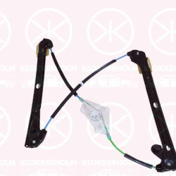 Window Regulator, 5-drs, without electric motor, Electric, Left Front, 5G4 837 461 H (VW), 5G4 837 461E (VW), 5G4 837 461F (VW), 5G4 837 461G (VW)