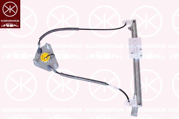 Window Regulator, without electric motor, Electric, Left Rear, 5G4 839 461B (VW), 5G4 839 461C (VW)