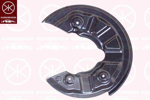 Splash Guard, brake disc, 4WD, Rear Axle Left, for brake disc diameter [mm]: 272, 5Q0 615 611R (AUDI), 5Q0615611J (SKODA), 5Q0615611R (VW), 5Q0615611R (SEAT)