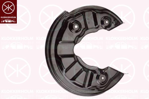 Splash Guard, brake disc, 4WD, Rear Axle Right, for brake disc diameter [mm]: 272, 5Q0 615 612R (AUDI), 5Q0615612J (SKODA), 5Q0615612R (VW), 5Q0615612R (SEAT)