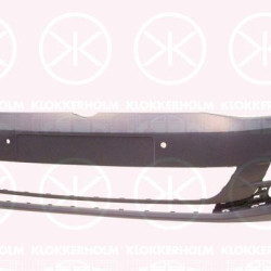 Bumper, with hole(s) for parking assistant system, Front, Number of bores: 6, w/primer, 5G0 807 217 BS GRU (VW)