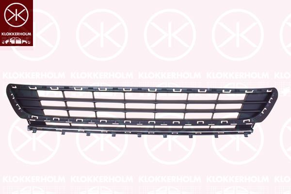 Ventilation Grilles, bumper, Front, dark grey, with trim strip, chrome, 5G0 853 671 RYP (VW)