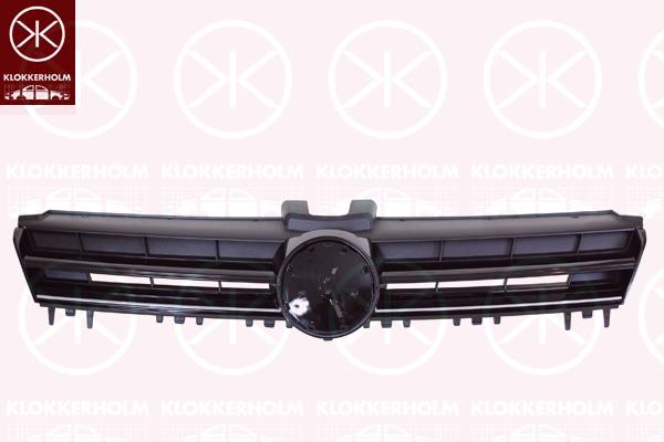 Ventilation Grilles, bumper, black, Trim Level: TRENDLINE, Front, with trim strip, chrome, 5G0853651LZLL (VW)