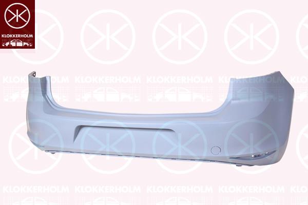 Bumper, w/primer, Rear, 5G6 807 417AP GRU (VW)