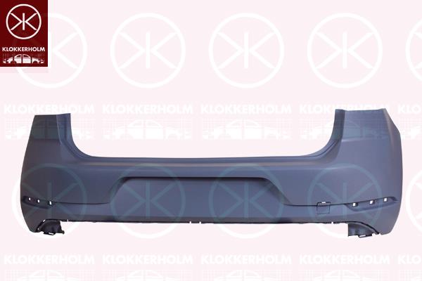 Bumper, Rear, Trim Level: FACELIFT, w/primer, 5G6 807 417BQ GRU (VW)