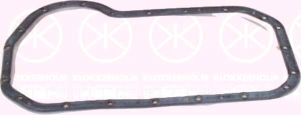 Gasket, oil sump, Rubber, 044 103 609D (VW)