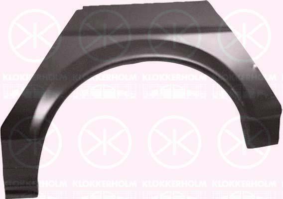 Quarter Panel, 2-dr, Wheel Arch Border, Repair Panel, Left Rear, Outer section, 