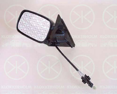 Exterior Mirror, Control: cable pull, Convex, Right, 357 857 508 (VW)