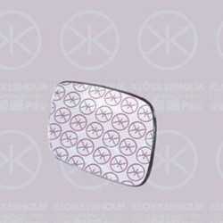 Mirror Glass, exterior mirror, Convex, Right, 357 857 522 (VW)