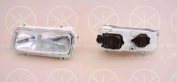 Headlight, H1/H1, for vehicles with headlight levelling, for vehicles without headlight levelling, Hella, Left, Illuminance [lx]: 20, 3A0 941 017 (VW)