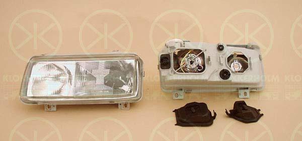 Headlight, H1/H1, for vehicles with headlight levelling, for vehicles without headlight levelling, T.Y.C, Left, Illuminance [lx]: 17.5, 3A0 941 017 (VW)