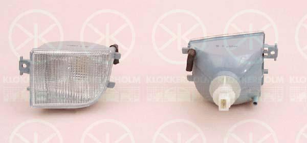 Direction Indicator, with bulb holder, white, Left, 3A0 953 049A (VW), 3A0 953 155A (VW)