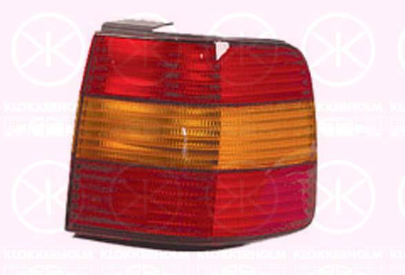 Tail Light Assembly, without bulb holder, Right, Outer section, Indicator Colour: yellow, 3A5 945 112 (VW)