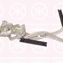 Window Regulator, Manual, Left Front, 357837401 (VW), 357837401B (VW), 3A0 837 401B (VW), 3A0837401B (VW)