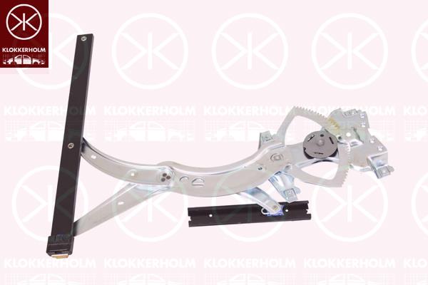 Window Regulator, OE-type, without electric motor, Electric, Left Front, 357837461 (VW), 3A0 837 461 (VW), 3A0 837 461B (VW)