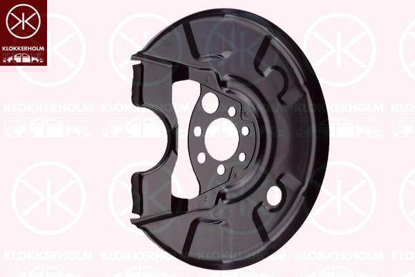 Splash Guard, brake disc, Rear Axle Right, for brake disc diameter [mm]: 226, 357615610 (VW), 357615610 (SKODA), 357615610 (SEAT), 357615610 (AUDI)