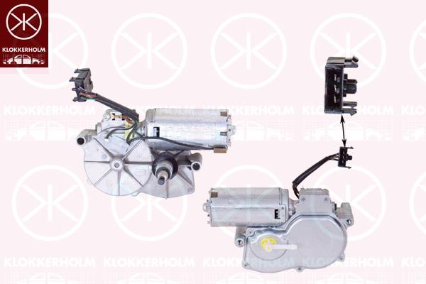 Wiper Motor, Rear, Voltage [V]: 12, 333 955 713A (VW), 333 955 713C (VW), 333955713C (VW), 3A9 955 713A (VW), 867 955 713D (VW)