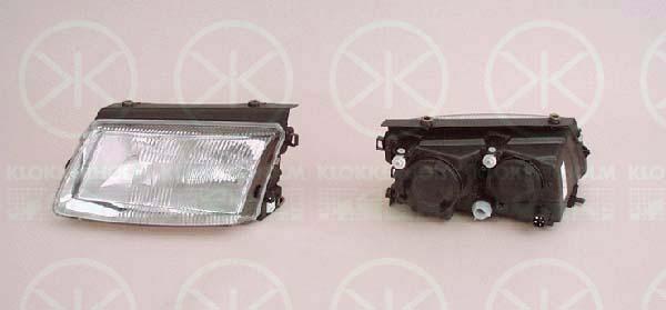 Headlight, H7/H4, with front fog light, without motor for headlamp levelling, Hella, Left, Illuminance [lx]: 12.5, 3B0 941 017M (VW)