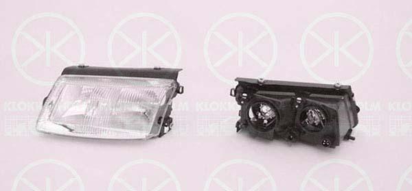 Headlight, H7/H1, without motor for headlamp levelling, Left, Illuminance [lx]: 12.5, 3B0 941 017K (VW)