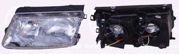 Headlight, H7/H4, with front fog light, without motor for headlamp levelling, T.Y.C, Left, Illuminance [lx]: 12.5, 3B0 941 017M (VW)