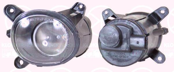 Front Fog Light, H3, with bulb holder, Left Front, 3B7 941 699A (VW)