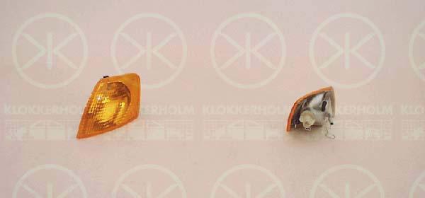 Direction Indicator, with bulb holder, yellow, Right, 3B0 953 042 (VW)