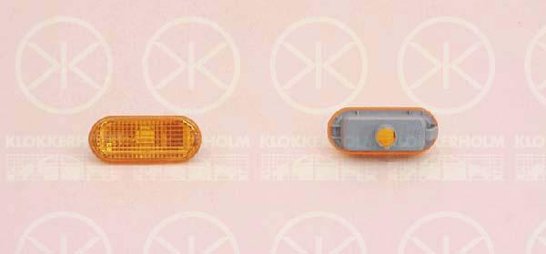 Direction Indicator, without bulb holder, yellow, lateral installation, 3B0 949 117B (VW)