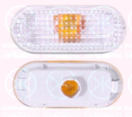 Direction Indicator, without bulb holder, white, lateral installation, Bulb Colour: white, 1J5 949 117A (VW), 1J5 949 117 (VW)