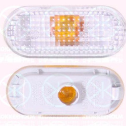 Direction Indicator, without bulb holder, white, lateral installation, Bulb Colour: white, 1J5 949 117A (VW), 1J5 949 117 (VW)