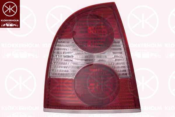 Tail Light Assembly, Left, Indicator Colour: Smoke Grey, without bulb holder, 3B7 945 095D (VW), 3B7945095D (VW)